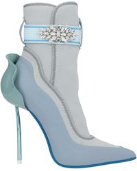 Le Silla - Ankle Boots Leather, Textile Fibers - Lyst
