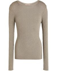 Twinset - Khaki Sweater Viscose, Metallic Polyester, Polyamide - Lyst