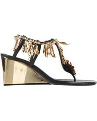 Rabanne - Thong Sandal Leather - Lyst