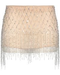 DES_PHEMMES - Blush Mini Skirt Nylon - Lyst