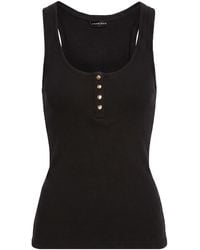 Anine Bing - Tank Top Cotton, Elastane - Lyst