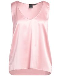 Pinko - Top Silk, Elastane - Lyst