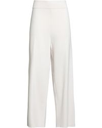 Marina Rinaldi - Ivory Pants Viscose, Polyamide, Elastane - Lyst