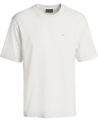 Emporio Armani - T-Shirt Lyocell, Cotton - Lyst