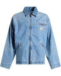 Carhartt - Light Denim Outerwear Cotton - Lyst