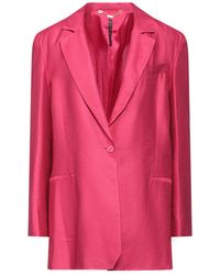 Manila Grace - Blazer Viscose, Linen, Cotton - Lyst
