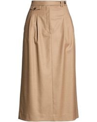 Slowear - Camel Midi Skirt Virgin Wool - Lyst