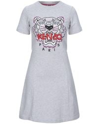 KENZO - Light Mini Dress Cotton, Elastane, Polyester - Lyst