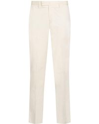Lardini - Ivory Pants Cotton, Elastane - Lyst