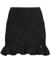 Odi Et Amo - Mini Skirt Elastane, Wool - Lyst