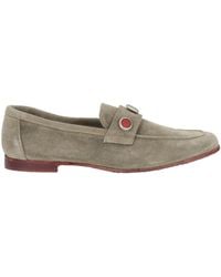 JP/DAVID - Khaki Loafers Leather - Lyst