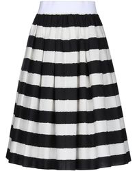 Dolce & Gabbana Falda a media pierna - Negro