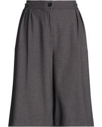 Twinset - Charcoal Shorts & Bermuda Shorts Polyester, Viscose, Elastane - Lyst
