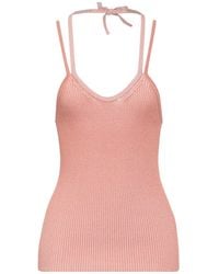 Erika Cavallini Semi Couture - Top Viscose, Polyamide - Lyst