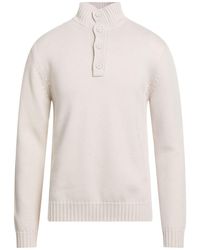 Alpha Studio - Cream Turtleneck Merino Wool - Lyst