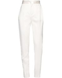 Dundas - Cream Pants Virgin Wool, Elastane, Silk - Lyst