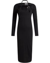 Versace Jeans Couture - Midi Dress Cotton, Elastane - Lyst