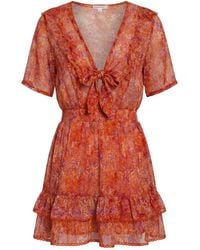 Poupette - Mini Dress Silk - Lyst