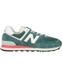 New Balance - 574 Dark Sneakers Leather, Textile Fibers - Lyst