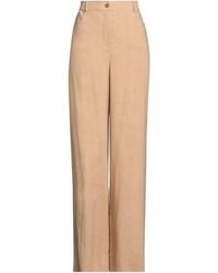 Alberta Ferretti - Camel Pants Viscose, Linen, Elastane - Lyst