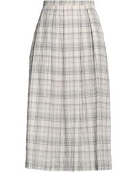 Agnona - Midi Skirt Cotton, Viscose, Elastane - Lyst