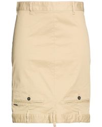 DSquared² - Sand Mini Skirt Cotton, Elastane - Lyst