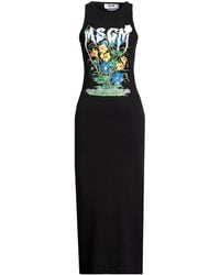MSGM - Maxi Dress Cotton, Elastane - Lyst