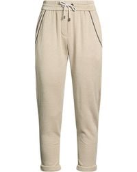Brunello Cucinelli - Pants Cotton, Silk, Polyamide, Brass - Lyst