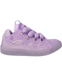 Lanvin - Lilac Sneakers Calfskin, Polyester - Lyst