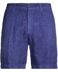120% Lino - Azure Shorts & Bermuda Shorts Linen - Lyst
