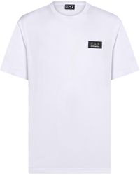 EA7 - T-Shirt Modal, Polyester - Lyst