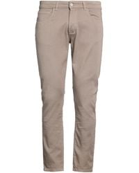 Reign - Taupe Pants Cotton, Elastane - Lyst
