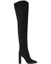 Femme Chaussures Bottes Bottes hauteur genou Bottes Daim Le Silla en coloris Noir 