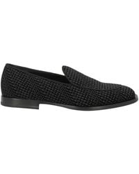Dolce & Gabbana - Velvet Monogram Loafers - Lyst