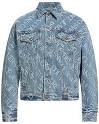 Versace Jeans Couture - Denim Outerwear Cotton, Polyester, Elastane - Lyst