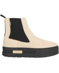 PUMA - Mayze Chelsea Suede Wn's Ankle Boots Soft Leather, Textile Fibers - Lyst
