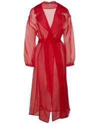 Herno - Overcoat & Trench Coat Silk - Lyst
