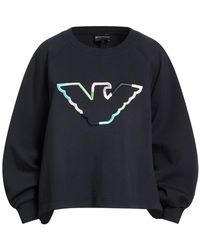 Emporio Armani - Midnight Sweatshirt Cotton, Polyester, Elastane - Lyst