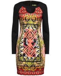 Versace - Mini Dress Polyester, Elastane, Cotton, Modal, Polyamide - Lyst