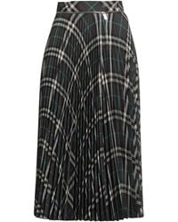 Burberry - Midi Skirt - Lyst