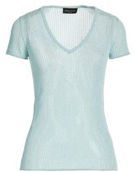 Roberto Collina - Sky Sweater Viscose, Metallic Polyester - Lyst