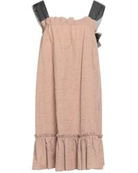 Rochas - Blush Mini Dress Cotton, Polyamide, Silk - Lyst