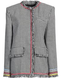 MSGM - Jacket Viscose, Linen, Polyester, Cotton - Lyst