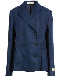 Massimo Alba - Midnight Blazer Linen - Lyst