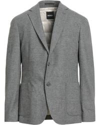 BOSS - Blazer Wool, Polyester, Viscose, Polyamide, Elastane - Lyst