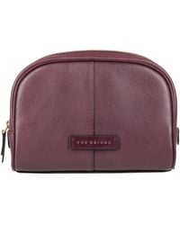 The Bridge - Plum Beauty Case Cow Leather - Lyst