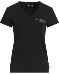 John Richmond - T-Shirt Cotton, Elastane - Lyst