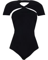 KHAITE - Bodysuit Viscose, Polyester, Polyamide, Elastane - Lyst