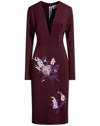 DES_PHEMMES - Midi Dress Polyester, Elastane - Lyst