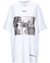 MSGM Camiseta - Blanco